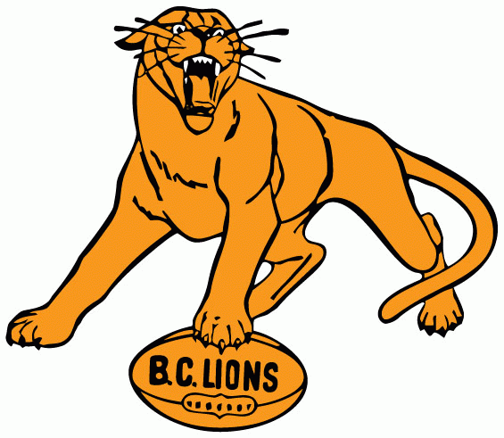 bc lions 1953-1977 primary logo DTF transfer for t shirt
